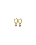Trinity drop pendant ring ear g/champagne