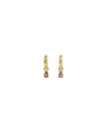 Trinity drop pendant ring ear g/champagne