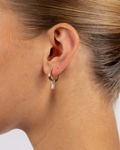 Trinity drop pendant ring ear g/light pink