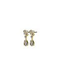 Trinity crystal pendant ear g/clear