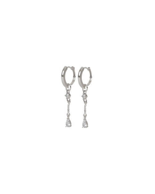 Trinity chain pendant ring ear s/clear
