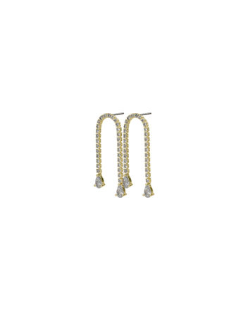 Trinity double drop ear g/clear
