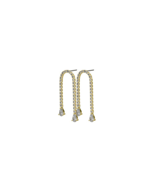 Trinity double drop ear g/clear