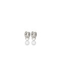 Largo pearl pendant chunky ring ear s/white