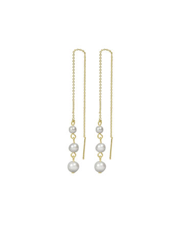 Largo chain pearl ear g/white