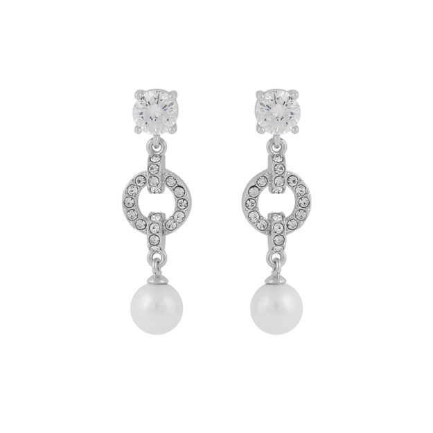 Callie pearl ear s/white