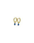 Trinity drop pendant ring ear g/denim