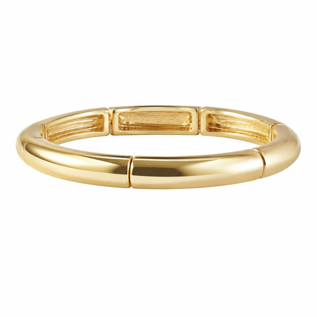 Brick shiny oval small elastic brace plain g - Onesize