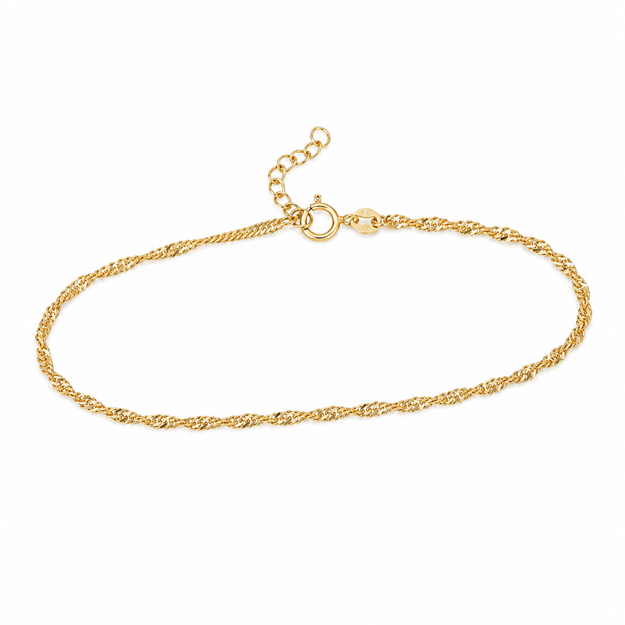 Caia Gold 375 armbånd Singapore 19cm
