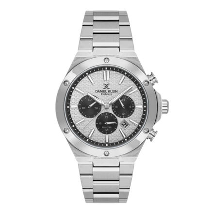 Daniel Klein Exclusive herreur i stål med lenke & sølvfarget skive 5 ATM 44mm