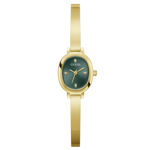 Guess Ladies Bejeweled stål & gull  2mm 10 ATM grønn skive med steiner og lenke