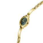 Guess Ladies Bejeweled stål & gull  2mm 10 ATM grønn skive med steiner og lenke