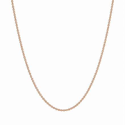 Kjede sølv rosè 40+5cm