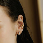 Ania Haie gold inverted teardrops & round stud earrings 13mm