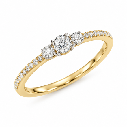 Caia Gold 375 diamant ring 0,29ct W/P1