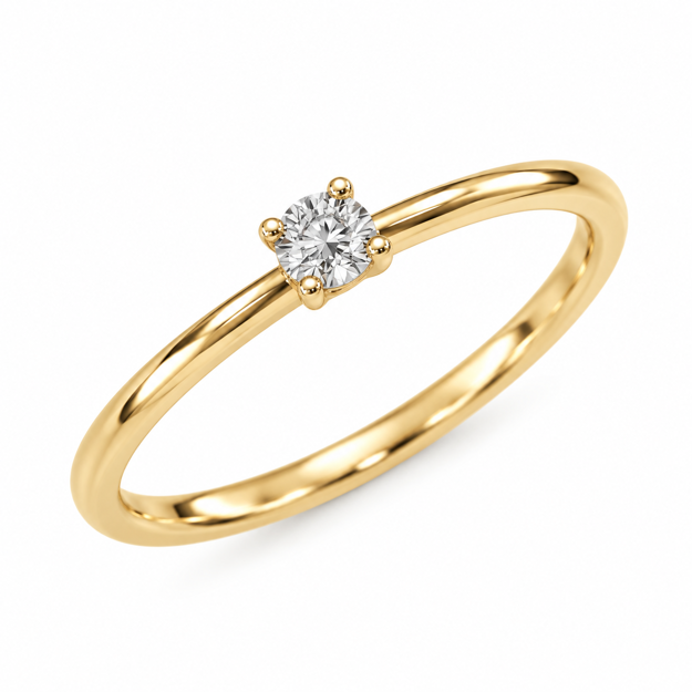 Caia Gold 375 diamant ring 0,15ct W/SI3