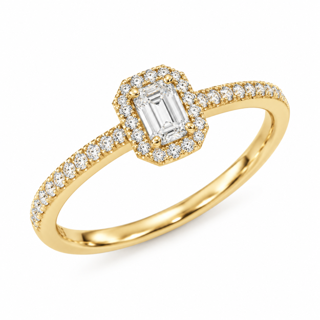 Caia Gold 375 diamant ring 0,21ct W/SI