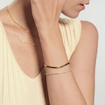 Ania Haie gold pave tennis bracelet
