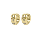 Nova small chunky ring ear g/clear