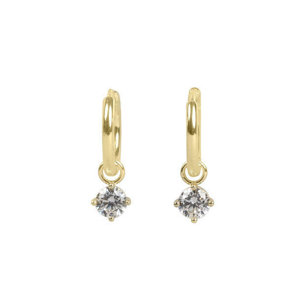 Nova crystal pendant ring ear g/clear
