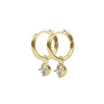 Nova crystal pendant ring ear g/clear